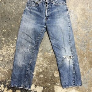 Levi’s 501 Vintage 1970’s Denim Jeans Single Stitch Redline Selvedge 26-28x25